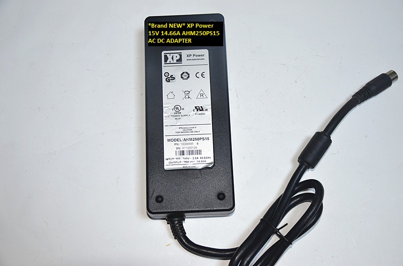 *Brand NEW* AHM250PS15 XP Power 6 pin 15V 14.66A AC DC ADAPTER - Click Image to Close